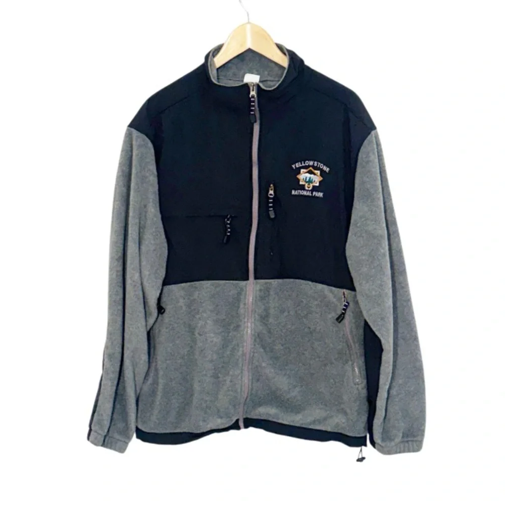 YELLOWSTONE National Park Fleece Jacket Size XXL EUC - Picture 1 of 7